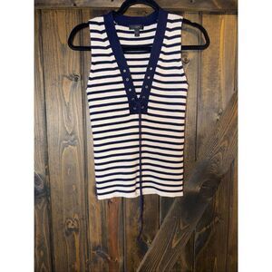 J Crew Striped Nautical Sweater Tank